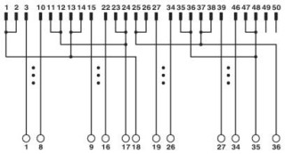 Электрическая схема, Схема подключения VIP-2/.../FLK50/AB-1756