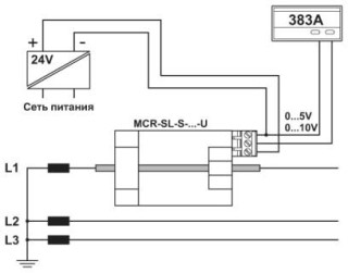 Схема применения, Измерения сигнала тока