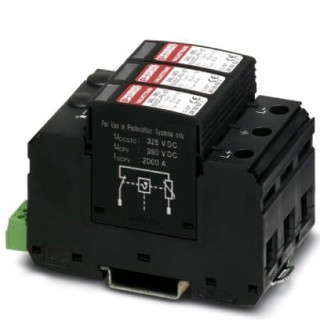 Разрядник для защиты от импульсных перенапряжений, тип 2 VAL-MS 600DC-PV/2+V-FM