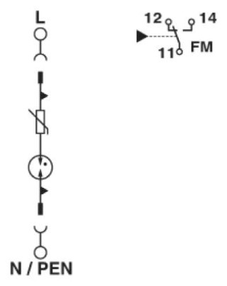 Электрическая схема, На рисунке показана модель с контактом для передачи дистанционного сигнала