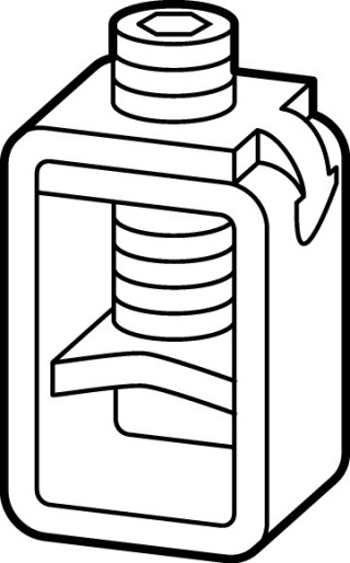 Комплект клемм, 160А, 4П, NZM2 (4 шт)