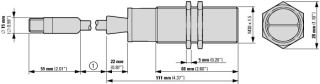 Оптический датчик, DC, 30мм, метал, M12