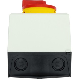 Главный выключатель в корпусе, 3P, 63A , красно-желтая ручка , запираемый