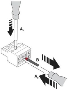 Схематический чертеж, Демонтаж сигнального кабеля