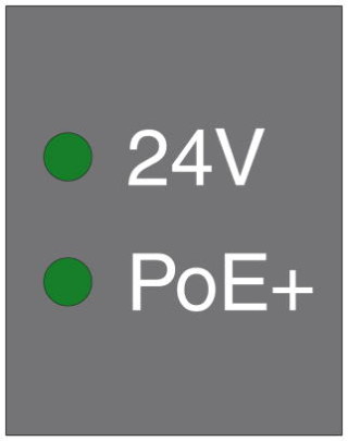 Схематический чертеж, индикатор состояния и выходного напряжения (зеленый) 24 В, вкл.:          имеется выходное напряжение 24 В, выкл.:        отсутс...