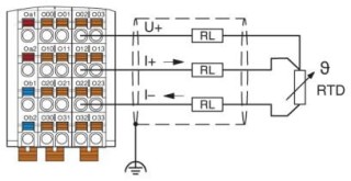 Схема подключения, Пример подключения: с 3 проводниками