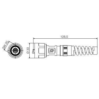 Матрица USB IE-PS-V01P-RJ45-TH-BP