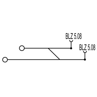 Проходная клемма WDK 2.5/BLZ/5.08/ZA V