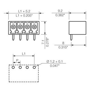 Штекерный соединитель печат SC 3.81/02/270G 3.2SN OR BX