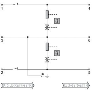 Защита от перенапряжения - VSSC6 TRLDTAZ 24VAC/DC