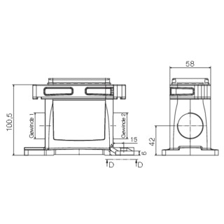 Профильное уплотнение HDC IP68 06B SS 1M20