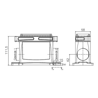 Профильное уплотнение HDC IP68 16B SS