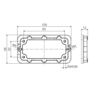 Профильное уплотнение HDC IP65 10B FRAME M4