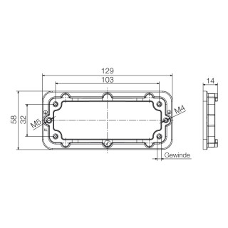 Профильное уплотнение HDC IP65 16B FRAME M4