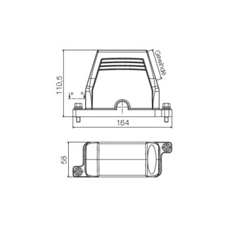 Профильное уплотнение HDC IP68 16B TSS 1PG21