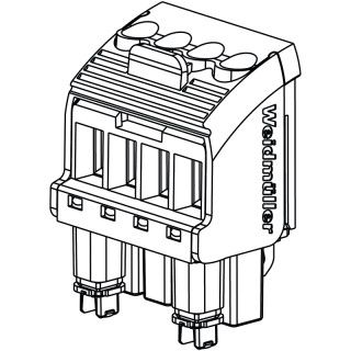 Штекерный соединитель печат BHZ 5.00/04/90LH BK/BL PRT 11