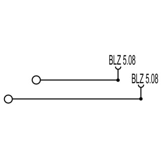 Проходная клемма WDK 2.5/BLZ/5.08/ZA LG
